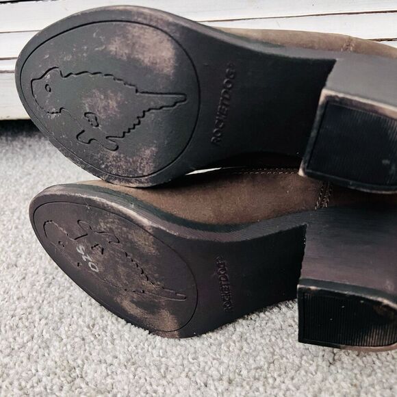 Rocket Dog Gray Soundoff Vintage Worn Vegan Leather Pull on Western Boots - 6.5 - Picture 6 of 8